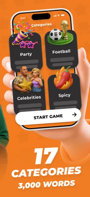 Imposter Game: Fake the Spy screenshot – category selection