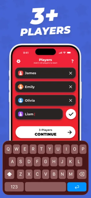Imposter Game: Fake the Spy screenshot – add players